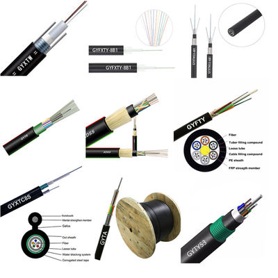 Ядри Gytc8s стекловолокна 12 вычисляют электрический кабель 8