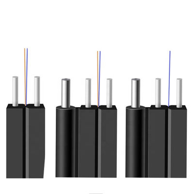 4 Ядра G657A1 Однорежимный FTTH Внутренний кабель для падания Плоский воздушный оптический кабель