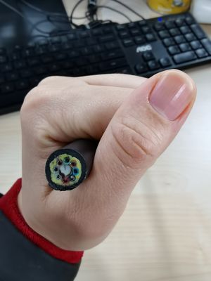 Кабель связи ядра ADSS одиночного режима 24, полностью диэлектрический кабель оптического волокна