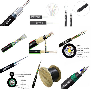 Куртка PE на открытом воздухе волокна GYXTC8Y оптически