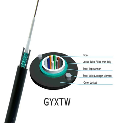 на открытом воздухе кабель оптического волокна 1310nm 4 6 8 12 ядров GYXTW